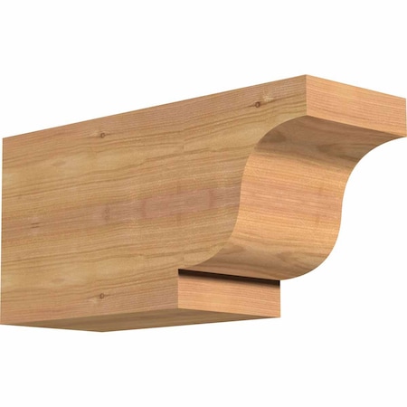 Ekena Millwork Newport Smooth Rafter Tail, Western Red Cedar, 5 1/2"W x 8"H x 16"L RFT06X08X16NEW00SWR